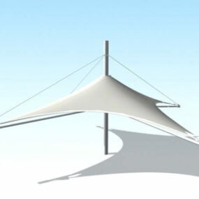 Будівельна тканина Розтяжна структура Архітектура 3d модель