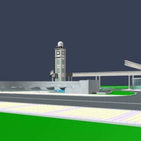 Factory Gate 3d model