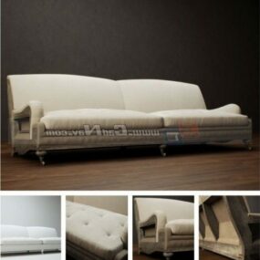 Sofa materiałowa do pokoju domowego Model 3D