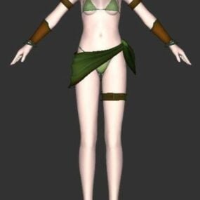 Fantasie-Bikini-Damenbekleidung 3D-Modell