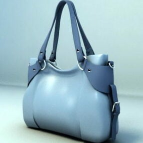 Modern Fashion Leather Handbag 3d model