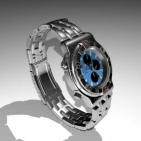 不锈钢时尚运动手表3d模型