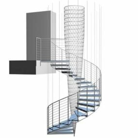 3d модель внутрішнього вигляду сходів
