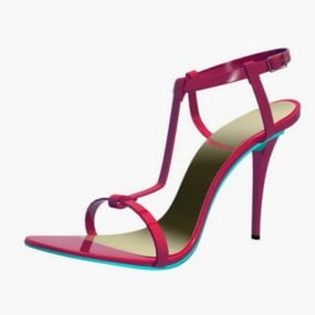 Women Fashion High Heel Sandals 3d model
