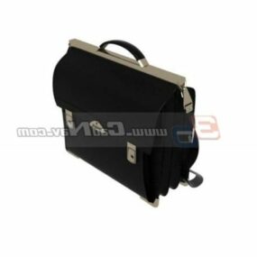 Fashion Office Leather Briefcase 3d model
