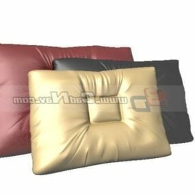 ベルベット枕ピンクカラー3Dモデル