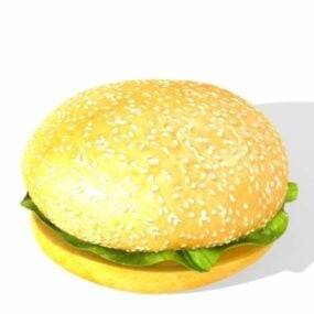 Food Hamburger 3d model