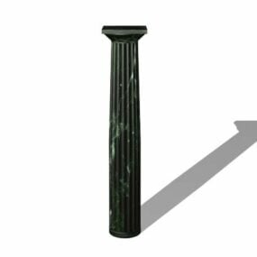 Faux Marble Stone Column 3d-modell