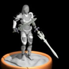 Gaming Female Warrior Art Character
