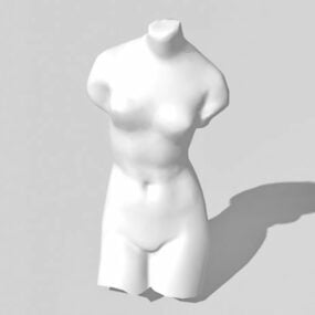 Roman Female Body Sculpture 3d model