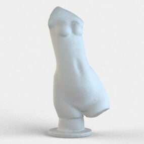 Starožitný 3D model sochy ženského těla