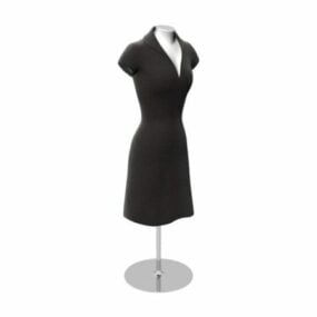 Fashion Store Female Mannequin Stand 3d model
