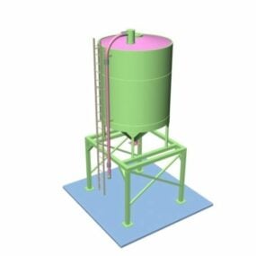 Industrial Fermentation Tank 3D-malli