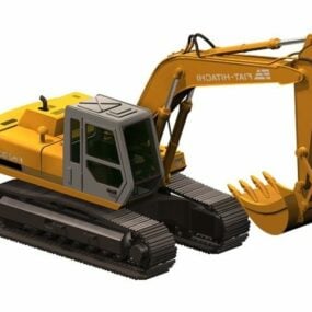 Japan Machine Small Excavator 3d-modell