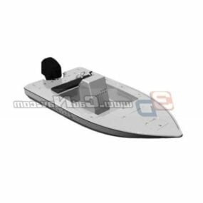 Fiberglass Watercraft Open Speed Boat 3d model
