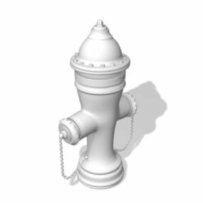 Diseño de boca de incendio de calle modelo 3d