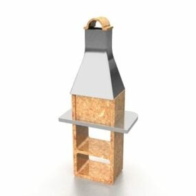 Fireplace Chimney Design 3d model