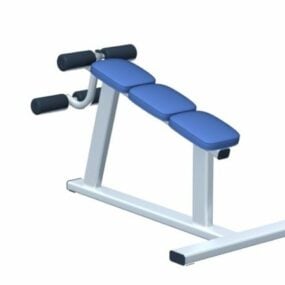 Fitness Gym Abdominal Bench 3d-model