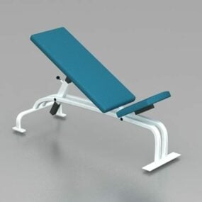 Outdoor Fitness Folding Bench 3d model
