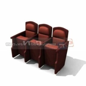 Auditorium zitplaatsen 3D-model
