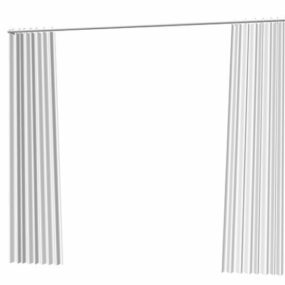 Flat Panel Home Curtains 3d model