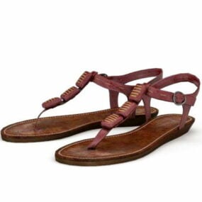 Fashion Flip Flop Sandals 3d model