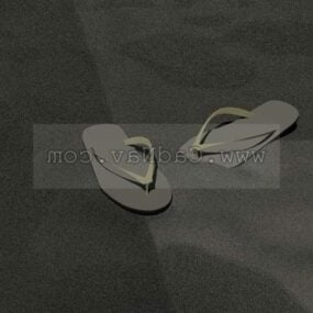 Modelo 3d de sapatos flip-flop