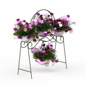 Suporte para vasos de flores para jardim doméstico Modelo 3D