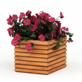 Balcony Flowers Planters 3d model
