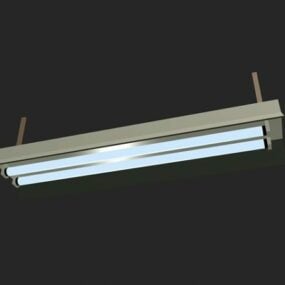 3d модель стельових люмінесцентних світильників