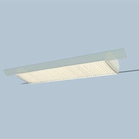 3d модель офісного люмінесцентного світильника