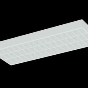 3д модель потолочной решетки офисного светильника