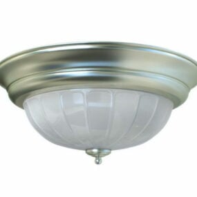 Flush Mounted Round Ceiling Lamp 3d model
