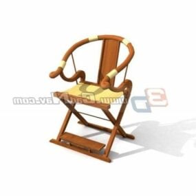 Składane antyczne krzesła Model 3D