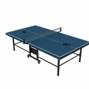 3д модель стандартного стола для пинг-понга