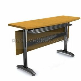 Wood Folding Office Desks 3d model