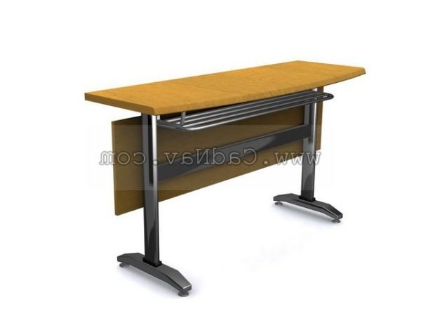 Wood Folding Office Desks Free 3d Model Max Vray
