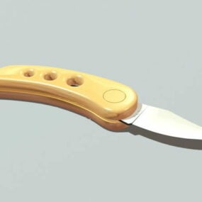 Husholdnings sammenleggbar lommekniv 3d-modell