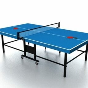 折叠乒乓球运动桌3d模型