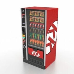 Distributeur automatique de nourriture en magasin modèle 3D