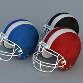 الولايات المتحدة الأمريكية لكرة القدم خوذة نموذج 3D