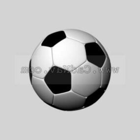 Black And White Football Soccer 3d model