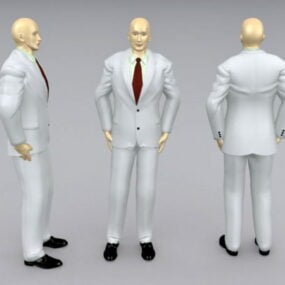 Business Style Male Mannequin 3d model