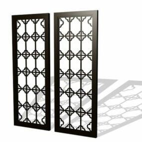 Home Framed Lattice Panels 3d model