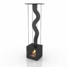 Standing Gas Fireplace Decoration
