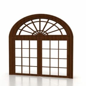3д модель французского створчатого окна