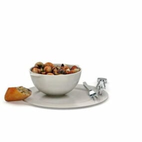 French Food Snails Set 3d model