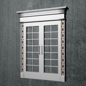 French Style Window 3d model