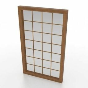 French Wooden Windows 3d model