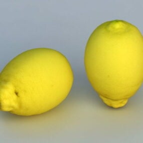 Food Fresh Lemon 3d model